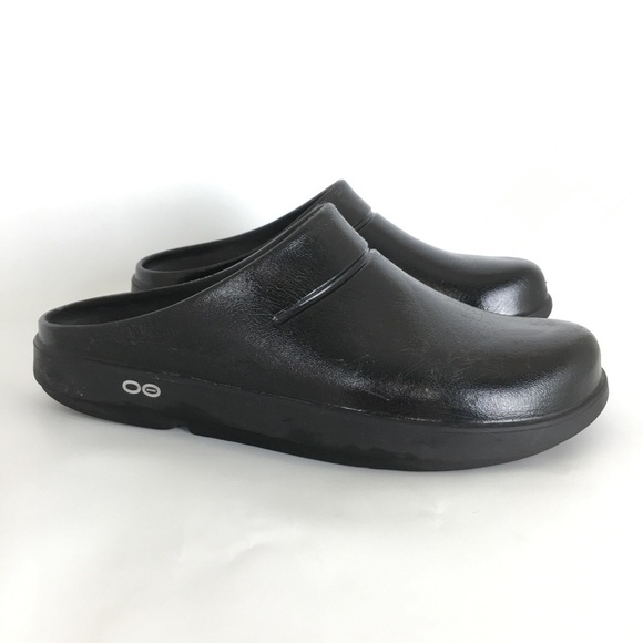 OOFOS Oocloog Luxe Recovery Clogs Men’s Size 9 Comfort Shoes Slip On Mules Black main image 13